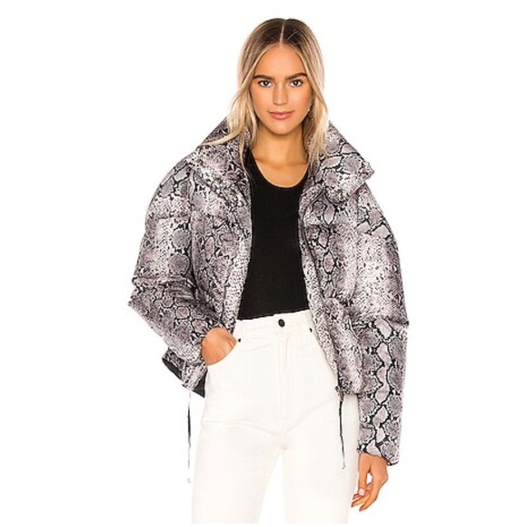 Apparis Jackets & Blazers - $270 NWT Apparis Women's Jamie Snakeskin Print Puffer Jacket Coat Size Large